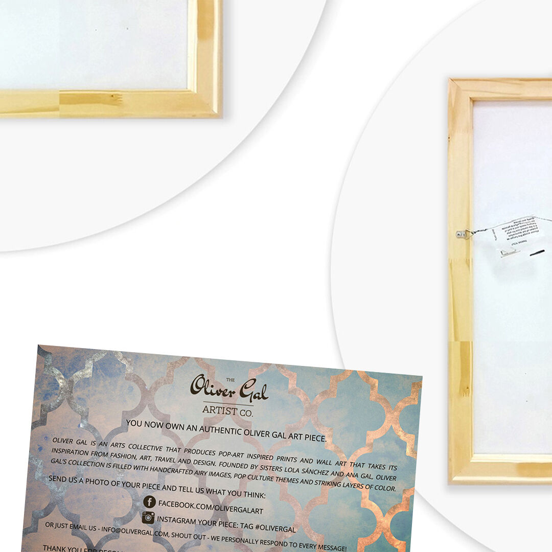 MariPily in White Round Fashion and Glam Wall Art by The Oliver Gal