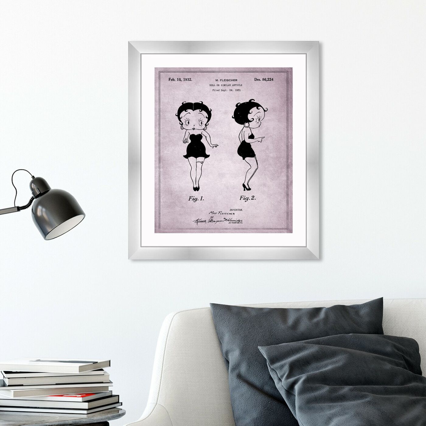 Hanging view of Betty Boop, 1932 featuring movies and tv and animation movies art.