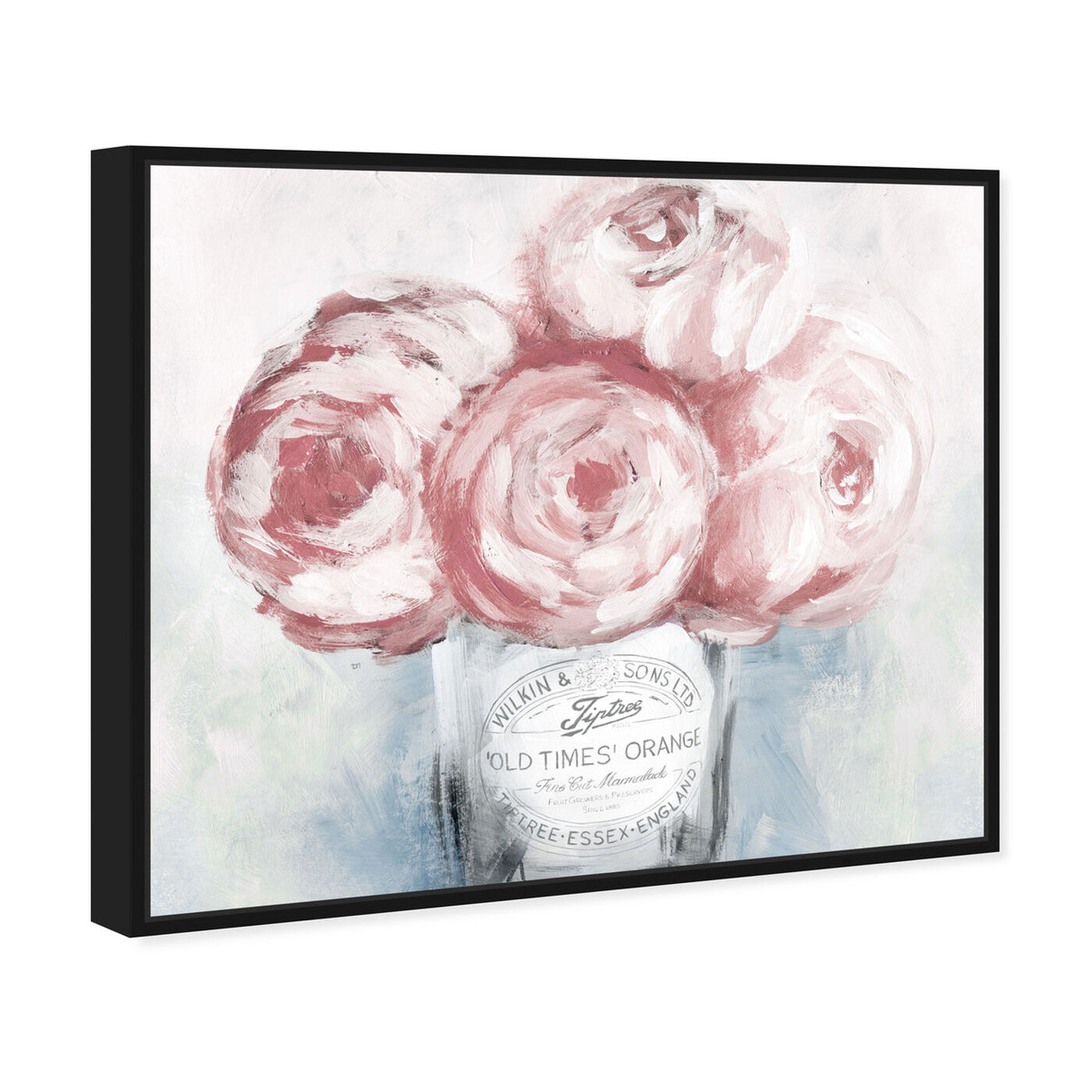 Angled view of Peony Jam featuring floral and botanical and florals art.