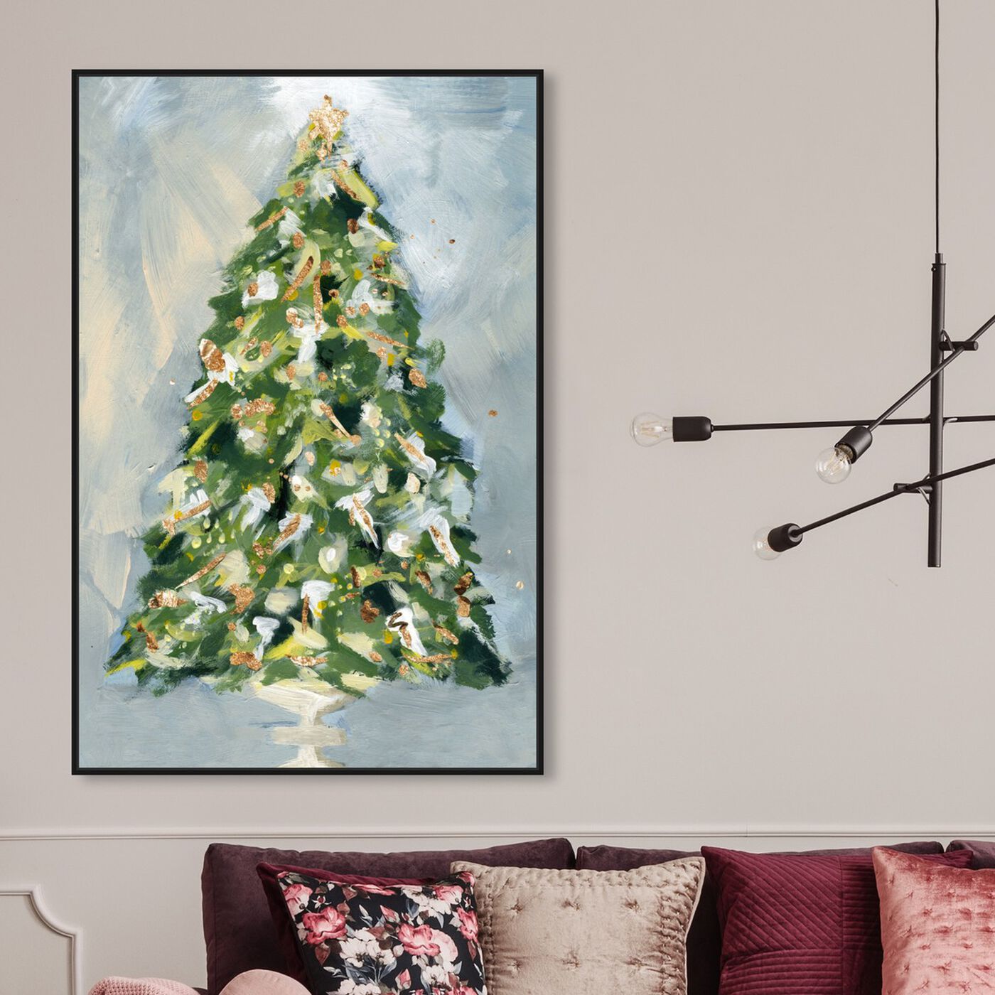 Hanging view of Christmas Tree 3 featuring holiday and seasonal and holidays art.