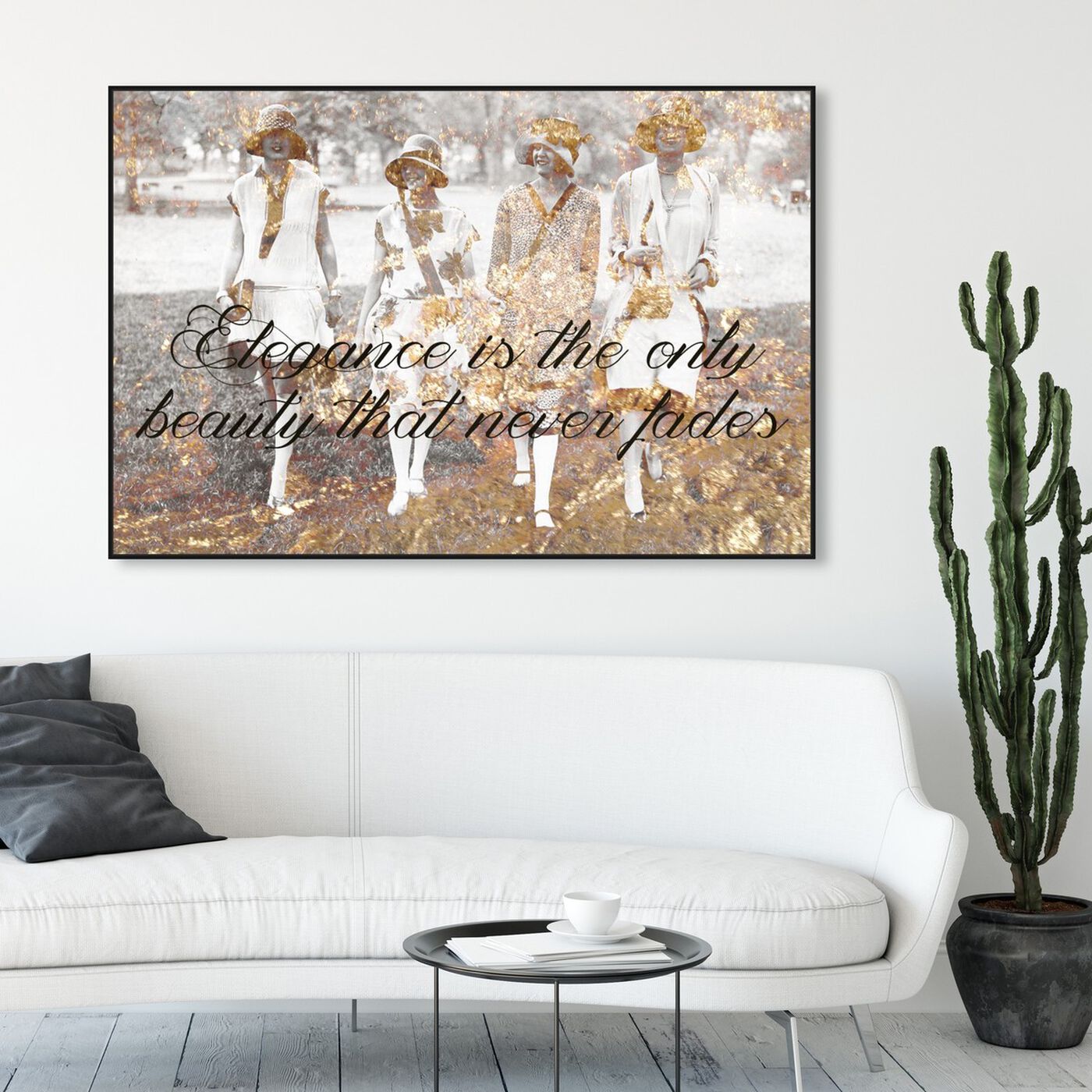 Hanging view of Elegance Never Fades featuring fashion and glam and fashion art.