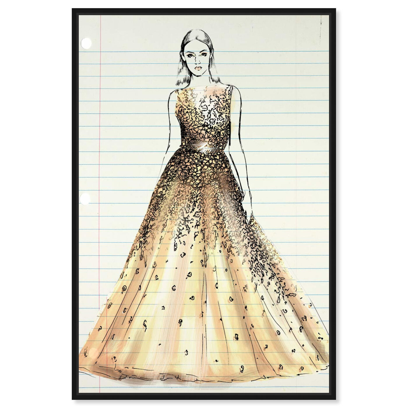 Front view of Fashion Letter featuring fashion and glam and dress art.