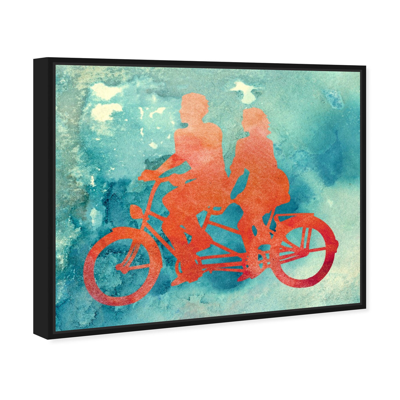 Angled view of La Bicyclette featuring transportation and bicycles art.