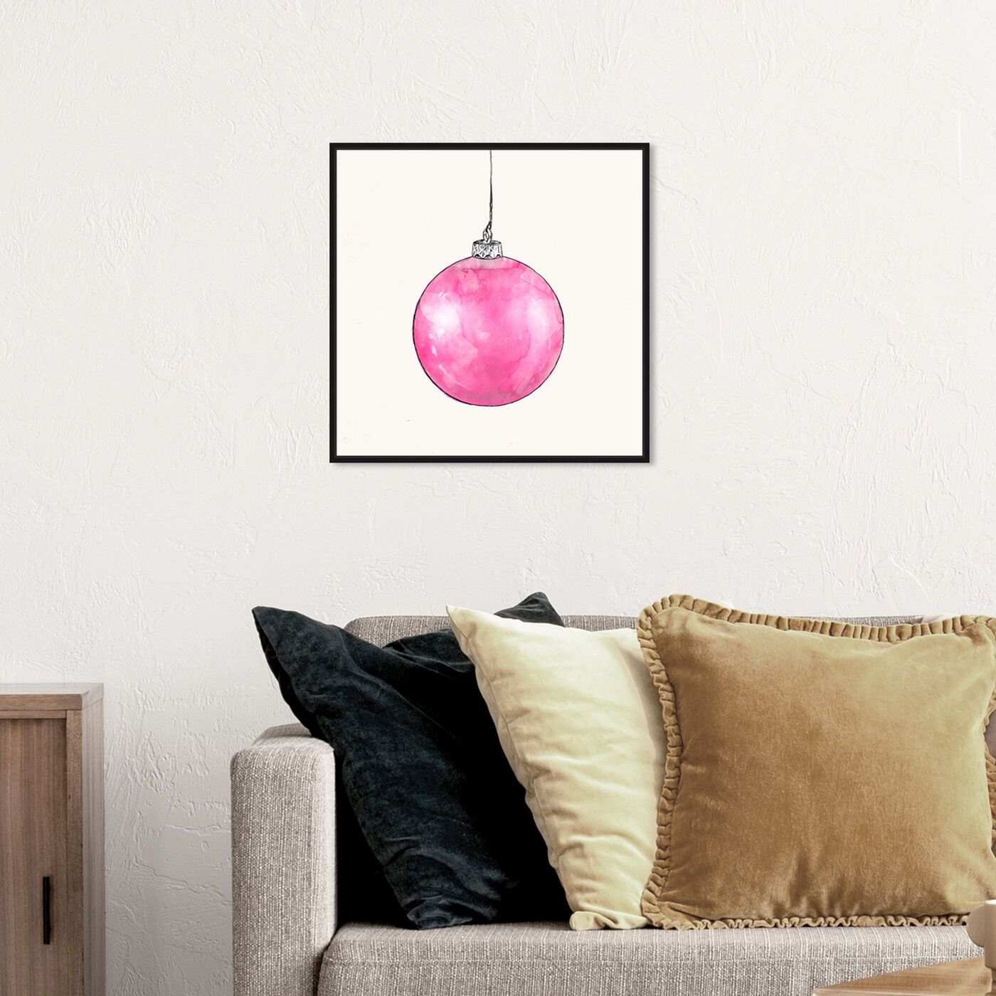 Hanging view of Chic Ornament I featuring holiday and seasonal and holidays art.