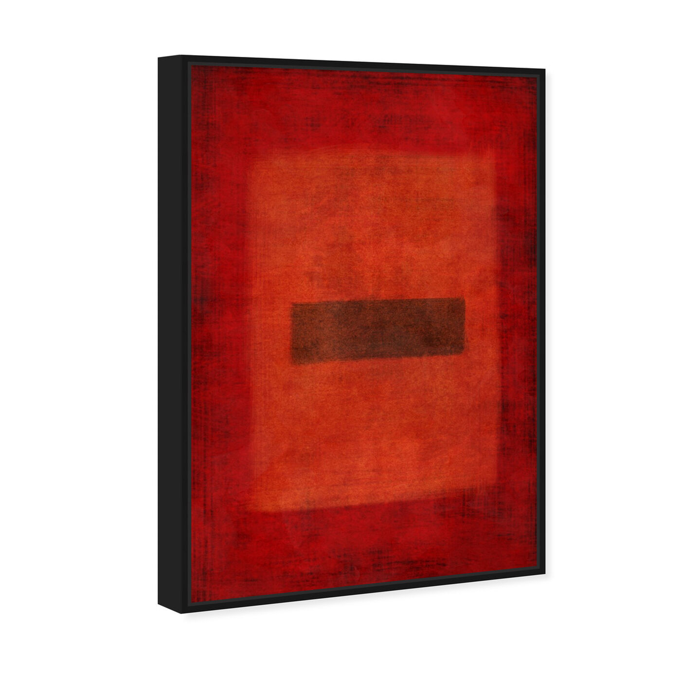 Angled view of One Dark in Red featuring abstract and paint art.