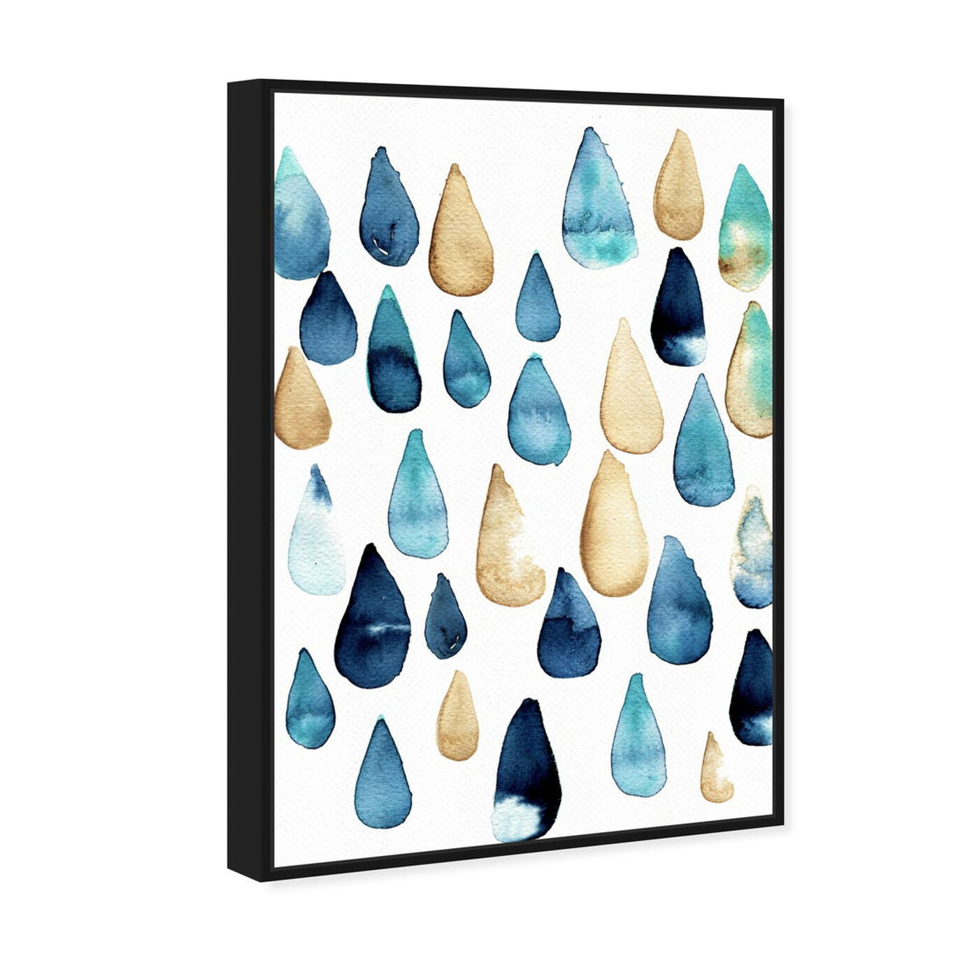 Angled view of Rain Drops Are Fallin featuring abstract and paint art.