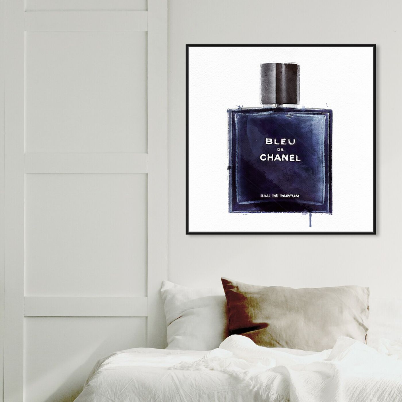 Hanging view of Men Perfume Monsieur Bleu featuring fashion and glam and perfumes art.