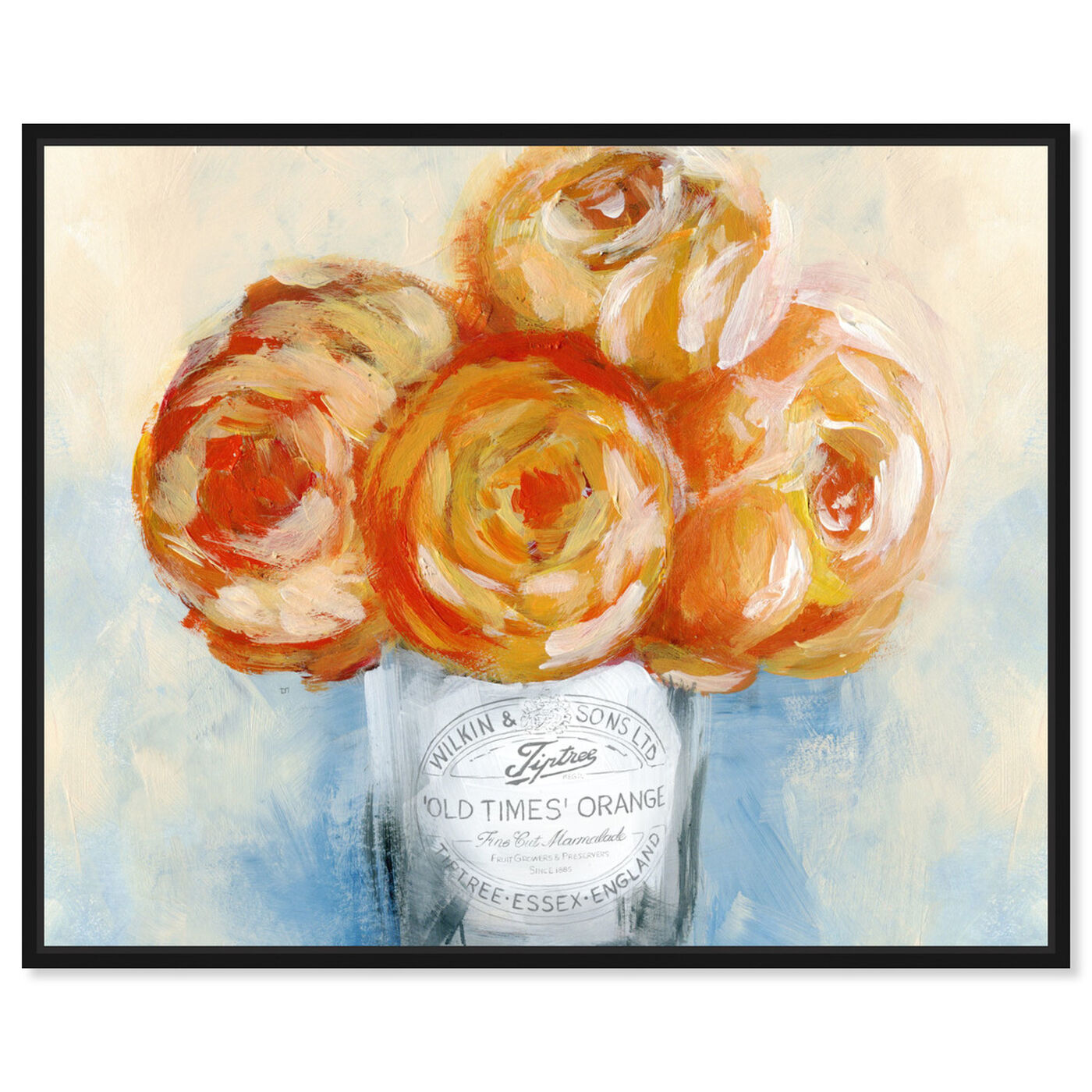 Front view of Orange Juice featuring floral and botanical and florals art.