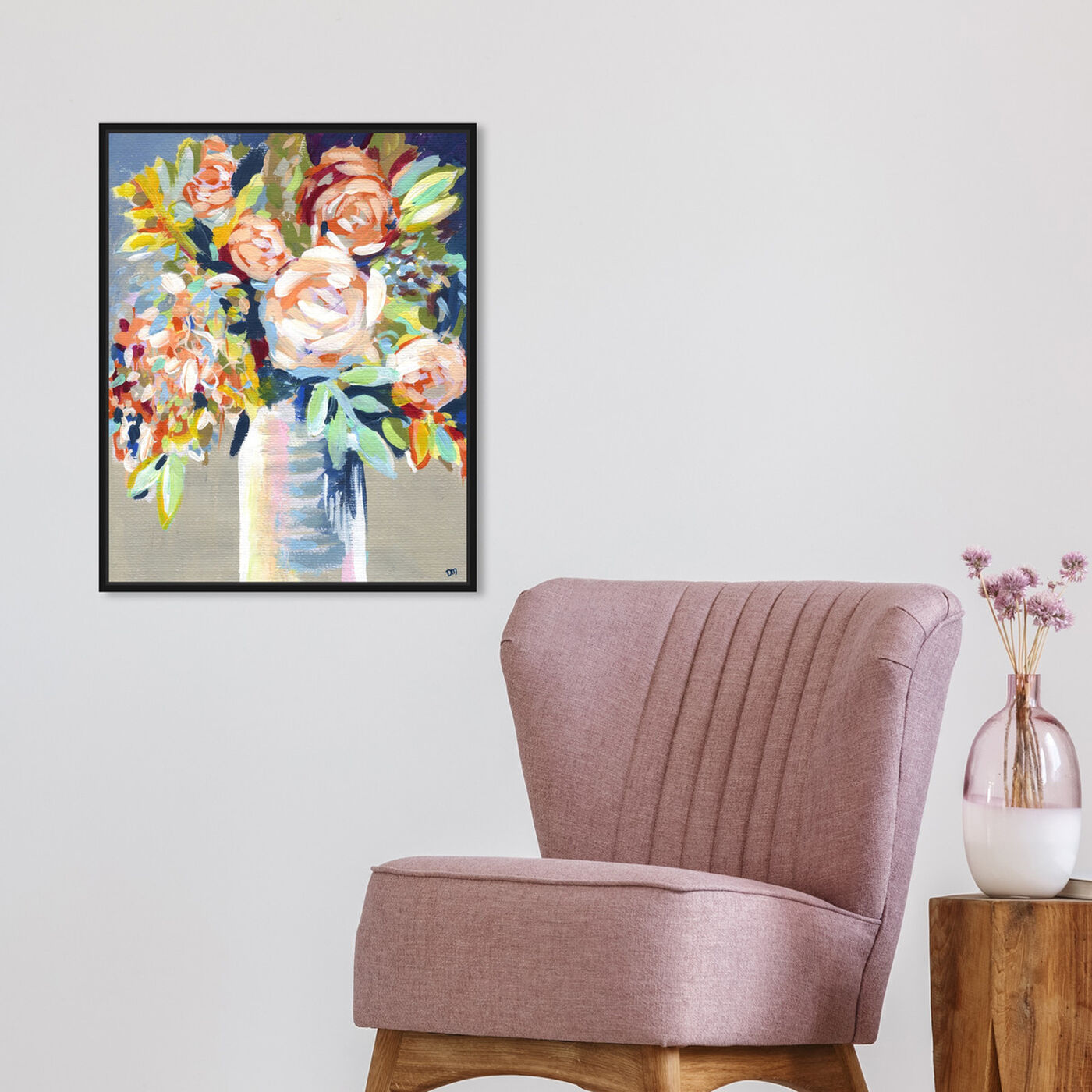 Hanging view of Vitale featuring floral and botanical and florals art.