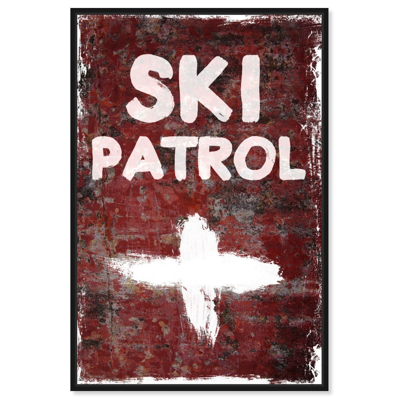 Front view of SKI Patrol featuring sports and teams and skiing art.