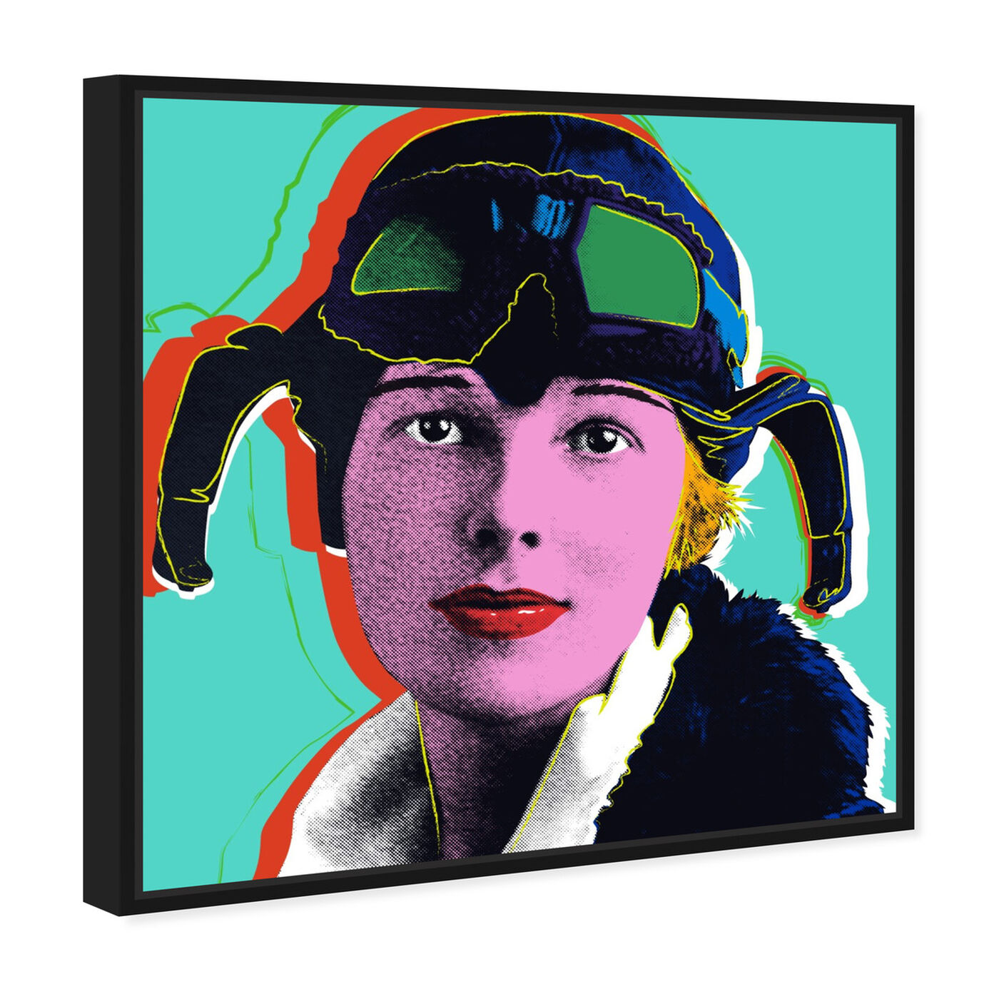 Angled view of Amelia Earhart featuring people and portraits and celebrities art.
