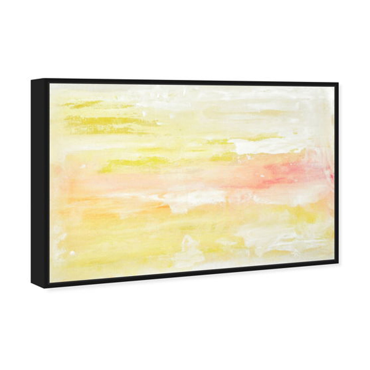 Angled view of Peaceful Sunset featuring abstract and paint art.
