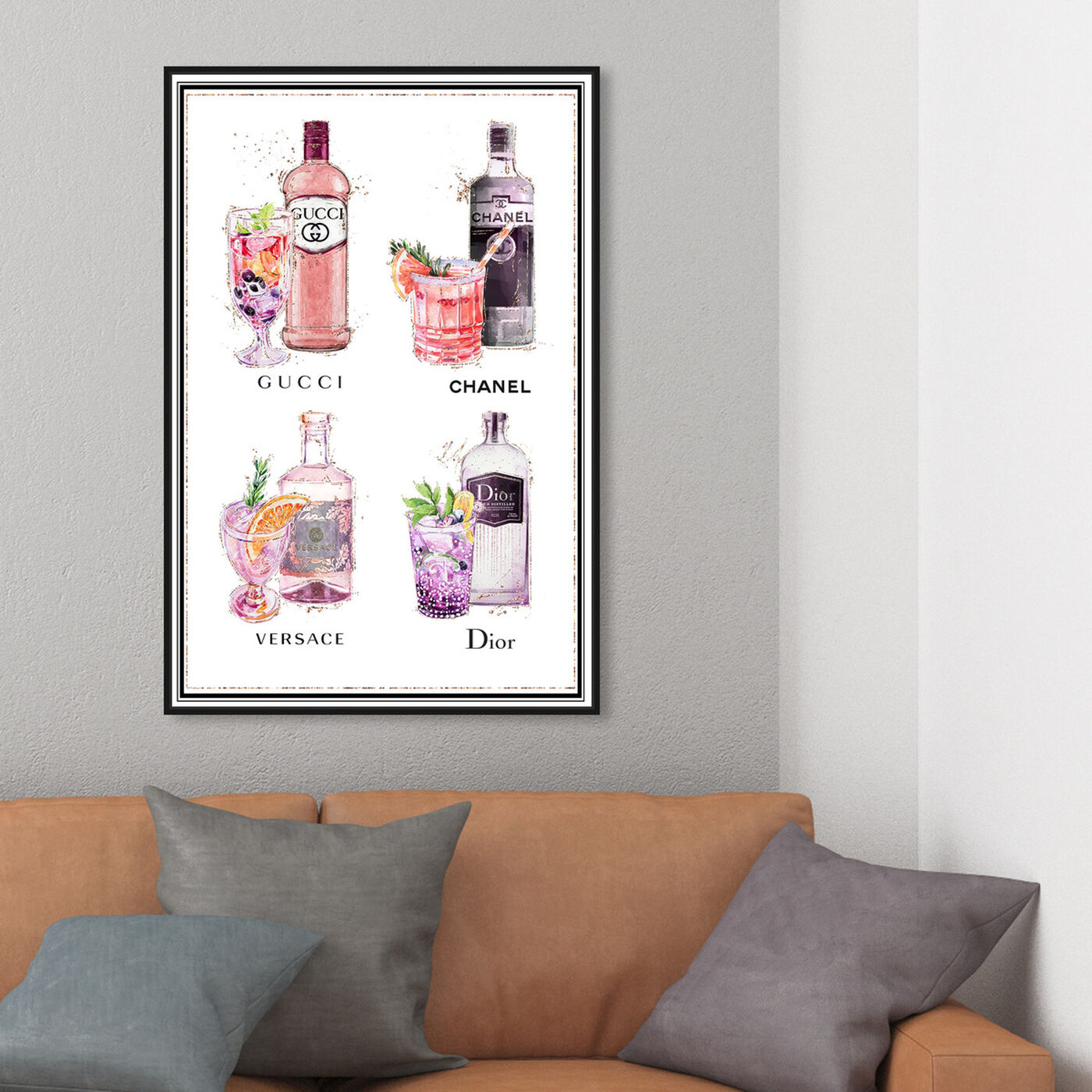 Hanging view of Fashion Drink Choices featuring drinks and spirits and liquor art.