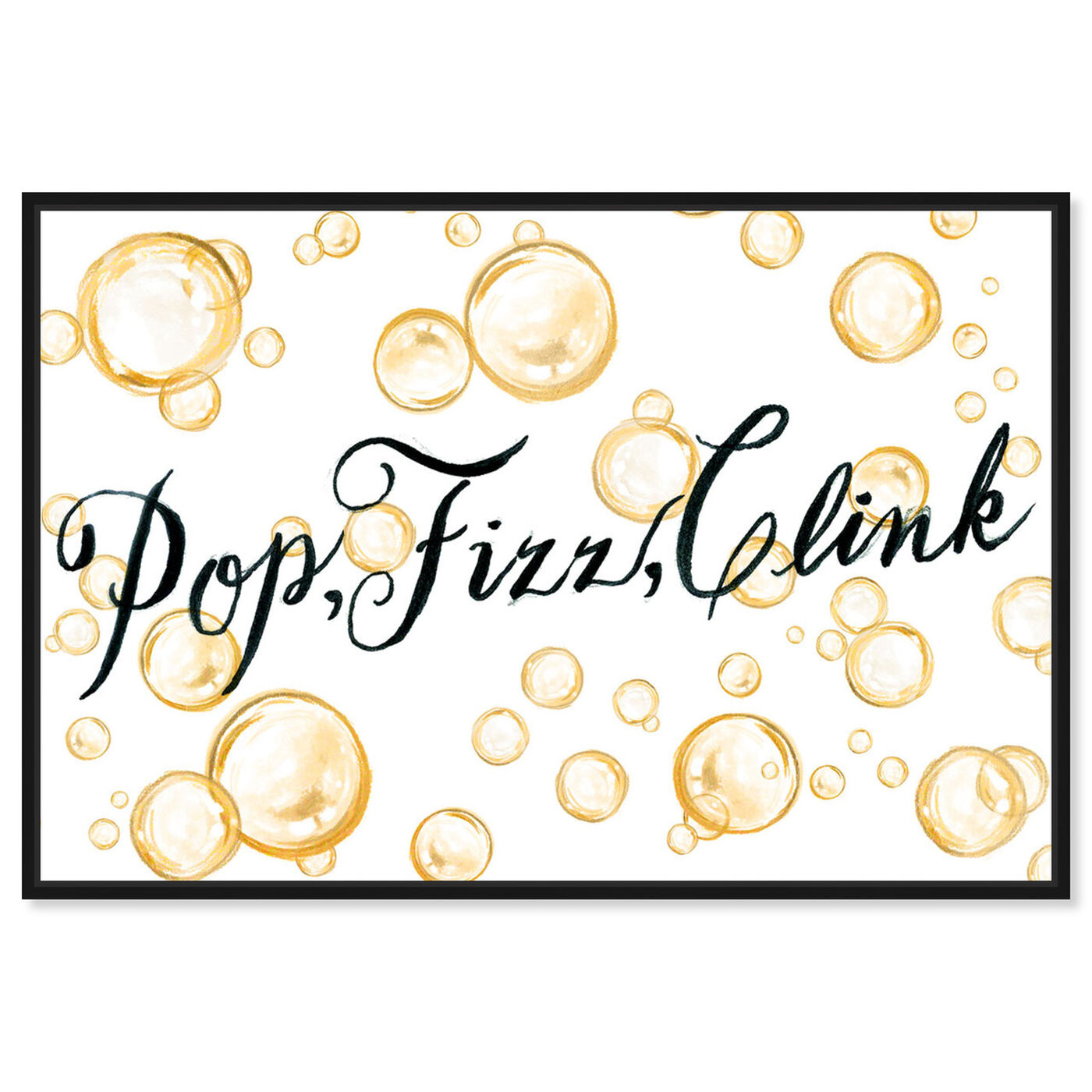 Front view of Champagne Party featuring typography and quotes and quotes and sayings art.