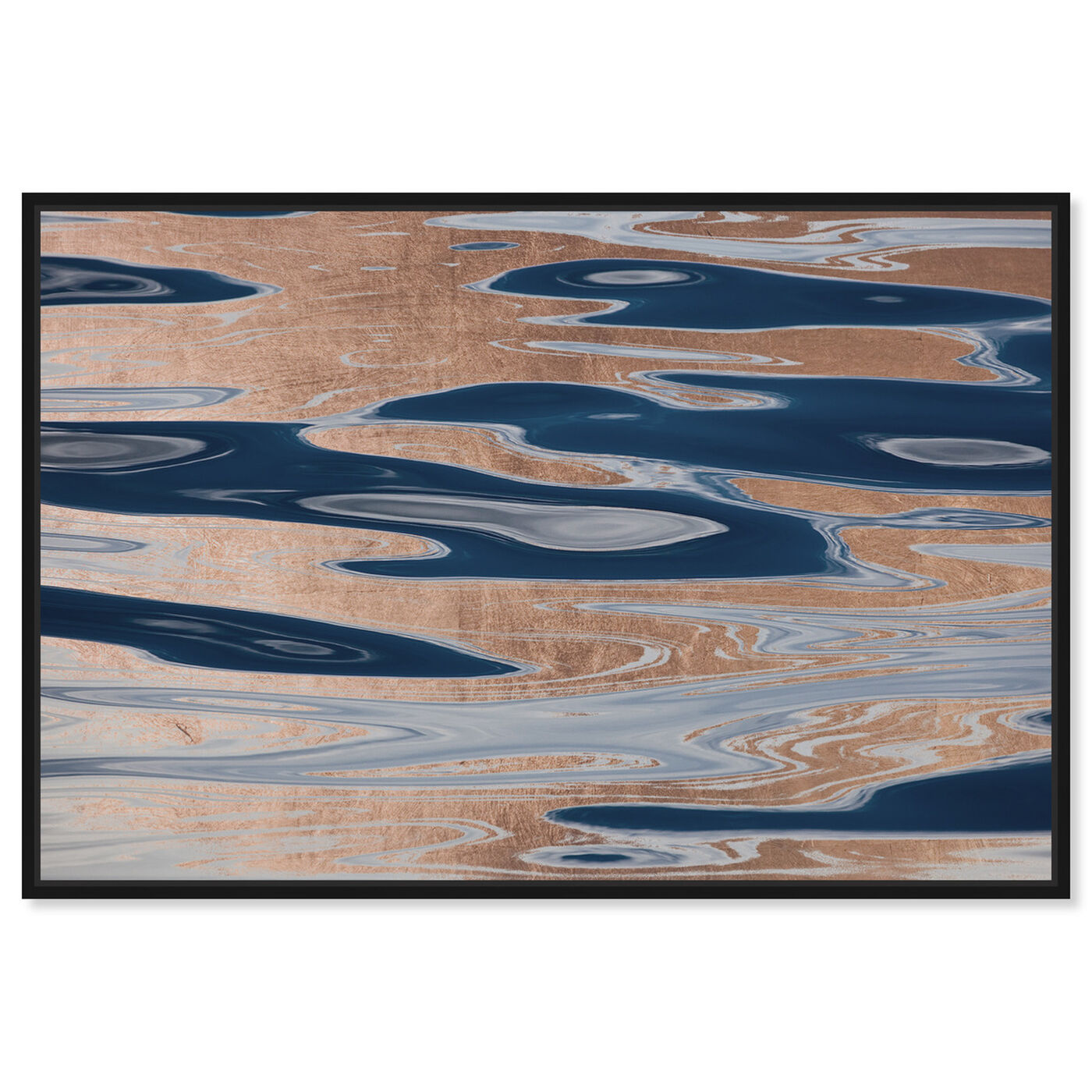 Front view of David Fleetham - Ocean Surface Abstract Copper featuring abstract and textures art.