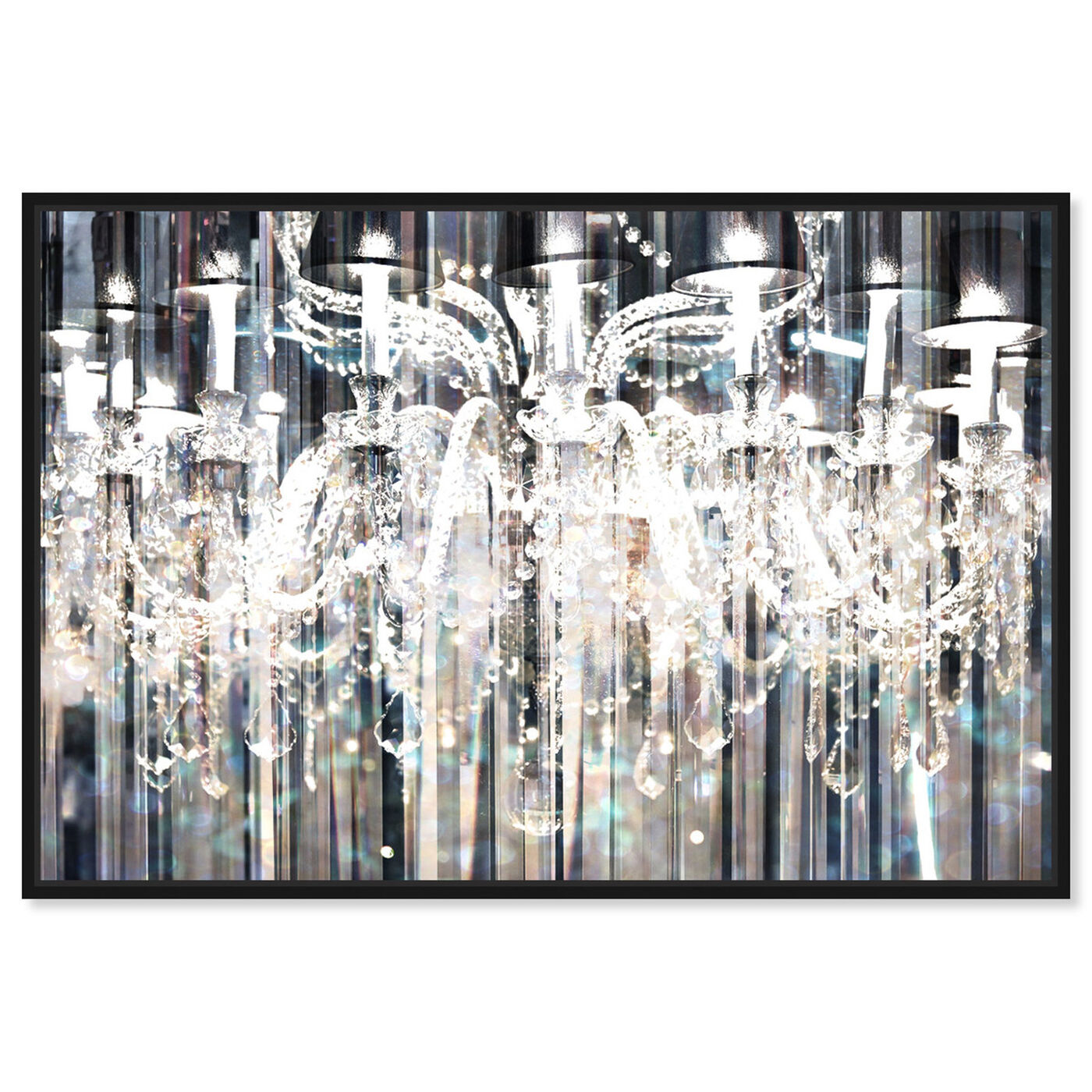 Front view of Diamond Shower featuring fashion and glam and chandeliers art.