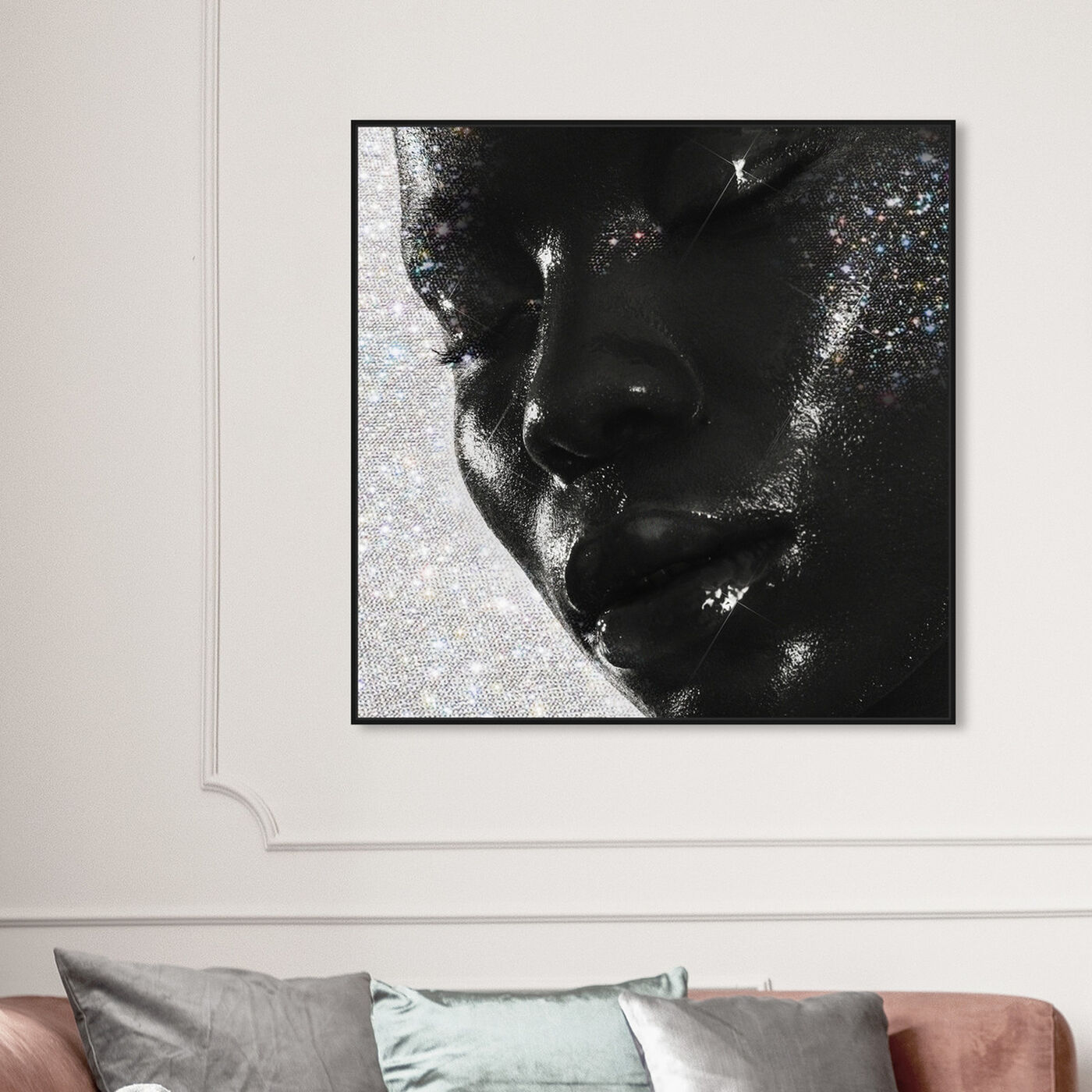 Hanging view of Moment of Pure Bliss featuring fashion and glam and portraits art.