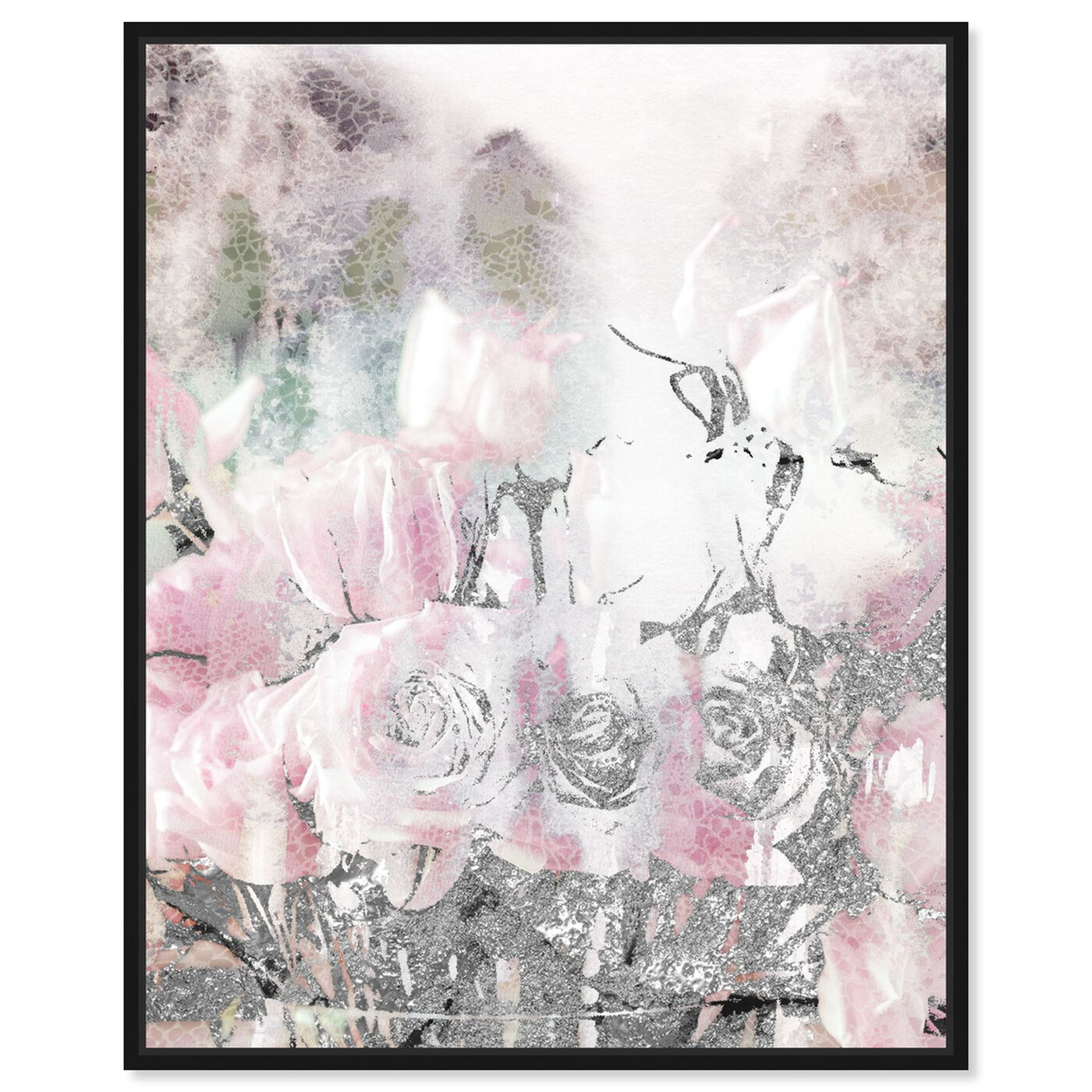 Front view of Romance Lace and Roses featuring floral and botanical and florals art.