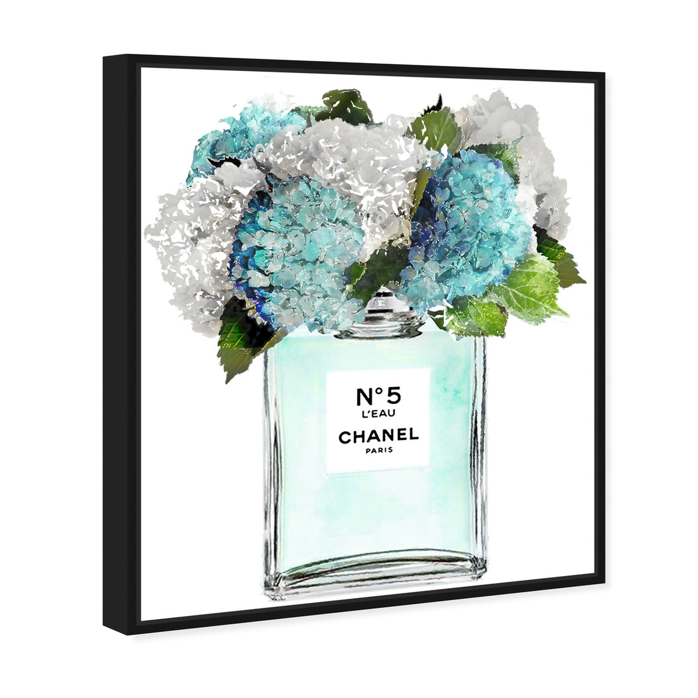 Angled view of Bright and Airy Garden Scent Blue featuring fashion and glam and perfumes art.