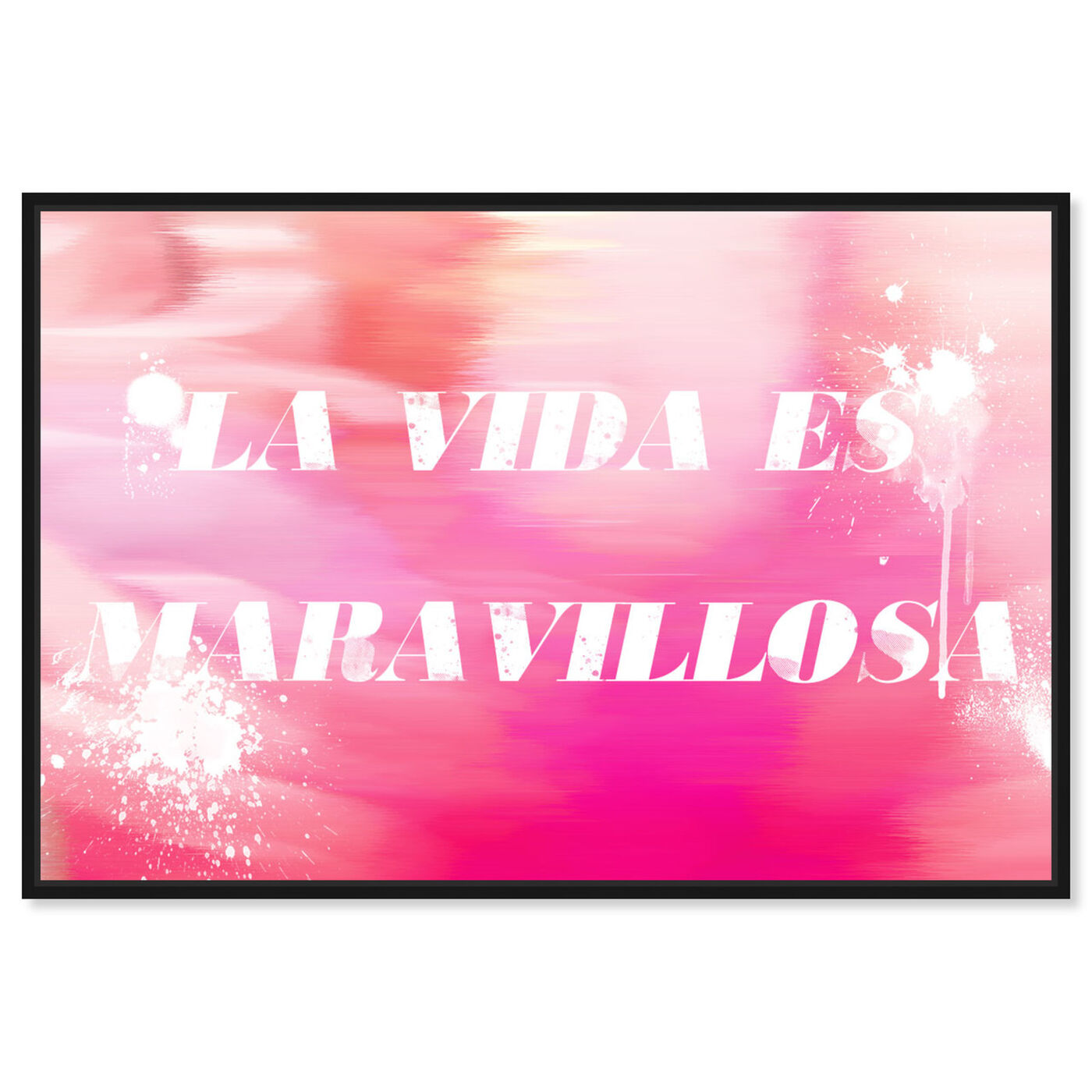 Front view of Maravillosa featuring typography and quotes and inspirational quotes and sayings art.