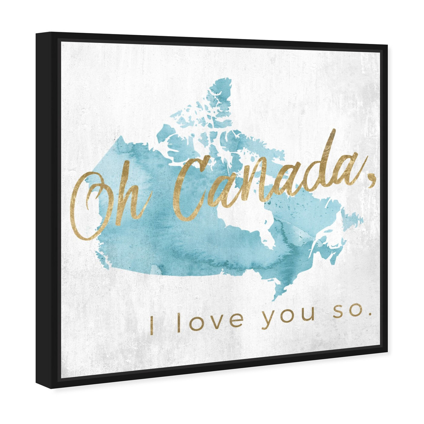 Angled view of Canada I Love You So featuring world and countries and north american cultures art.