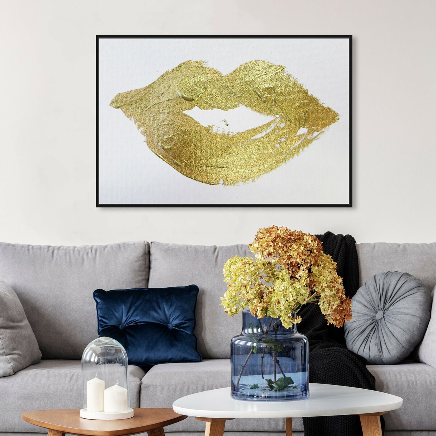 Hanging view of True Smile featuring fashion and glam and lips art.
