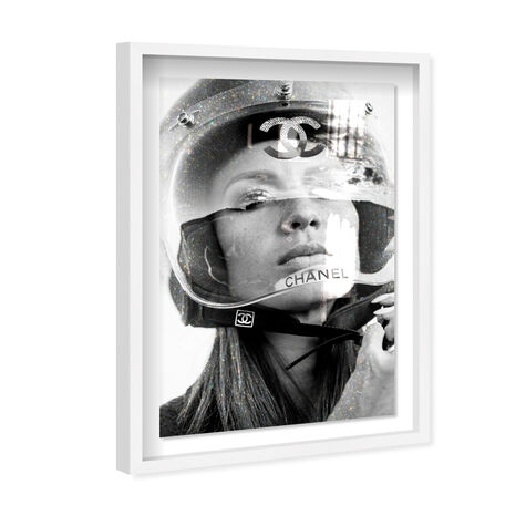 Motogirl - Displayed on a shadowbox