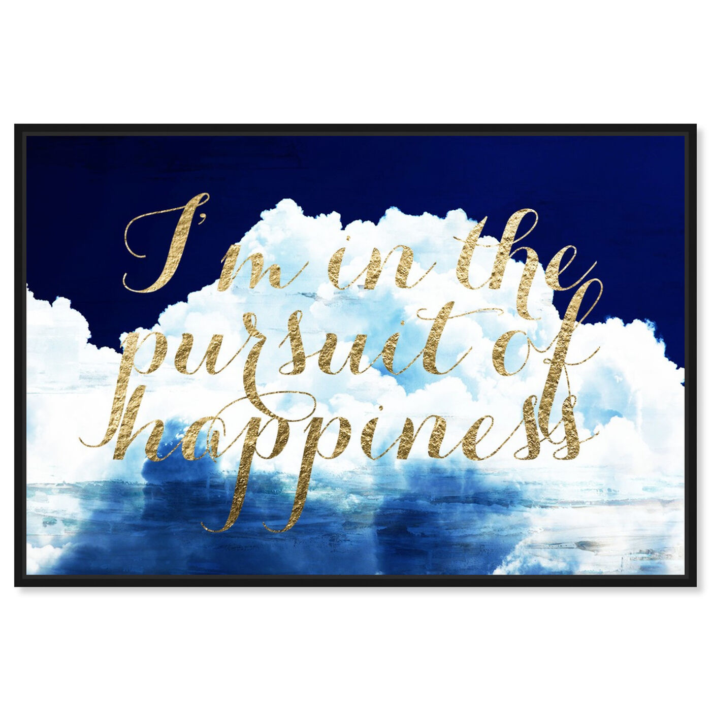 Front view of Happiness Overall featuring typography and quotes and inspirational quotes and sayings art.
