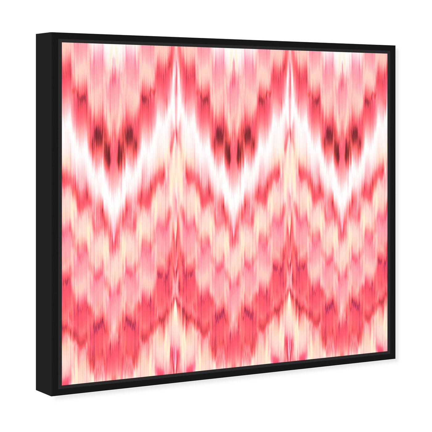 Angled view of Dame Ikat featuring abstract and patterns art.