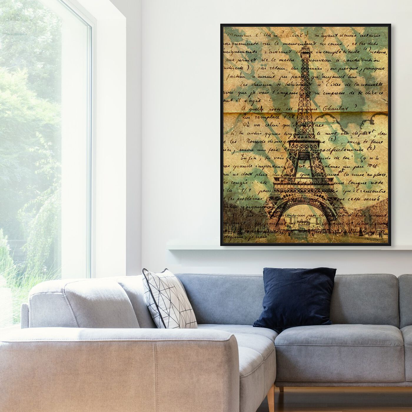 Hanging view of Eiffel Words featuring architecture and buildings and european buildings art.