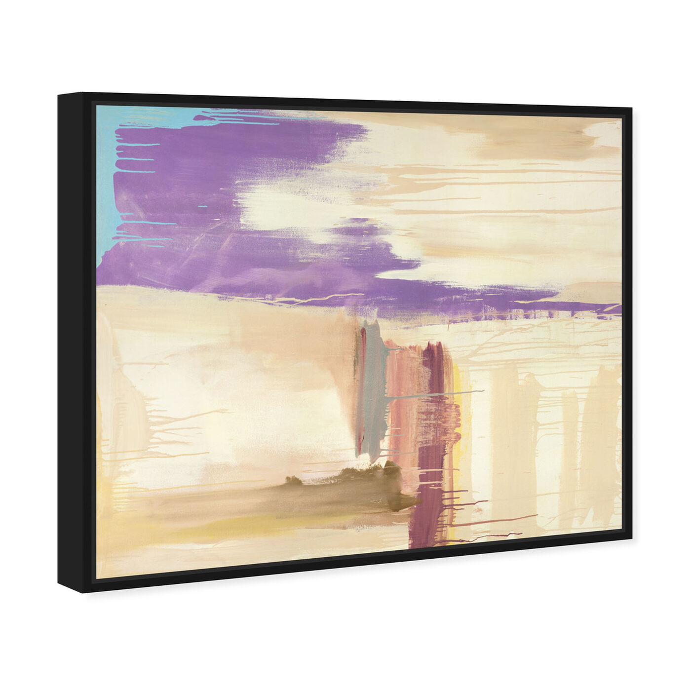Angled view of SAI - Abstract Sunset featuring abstract and paint art.