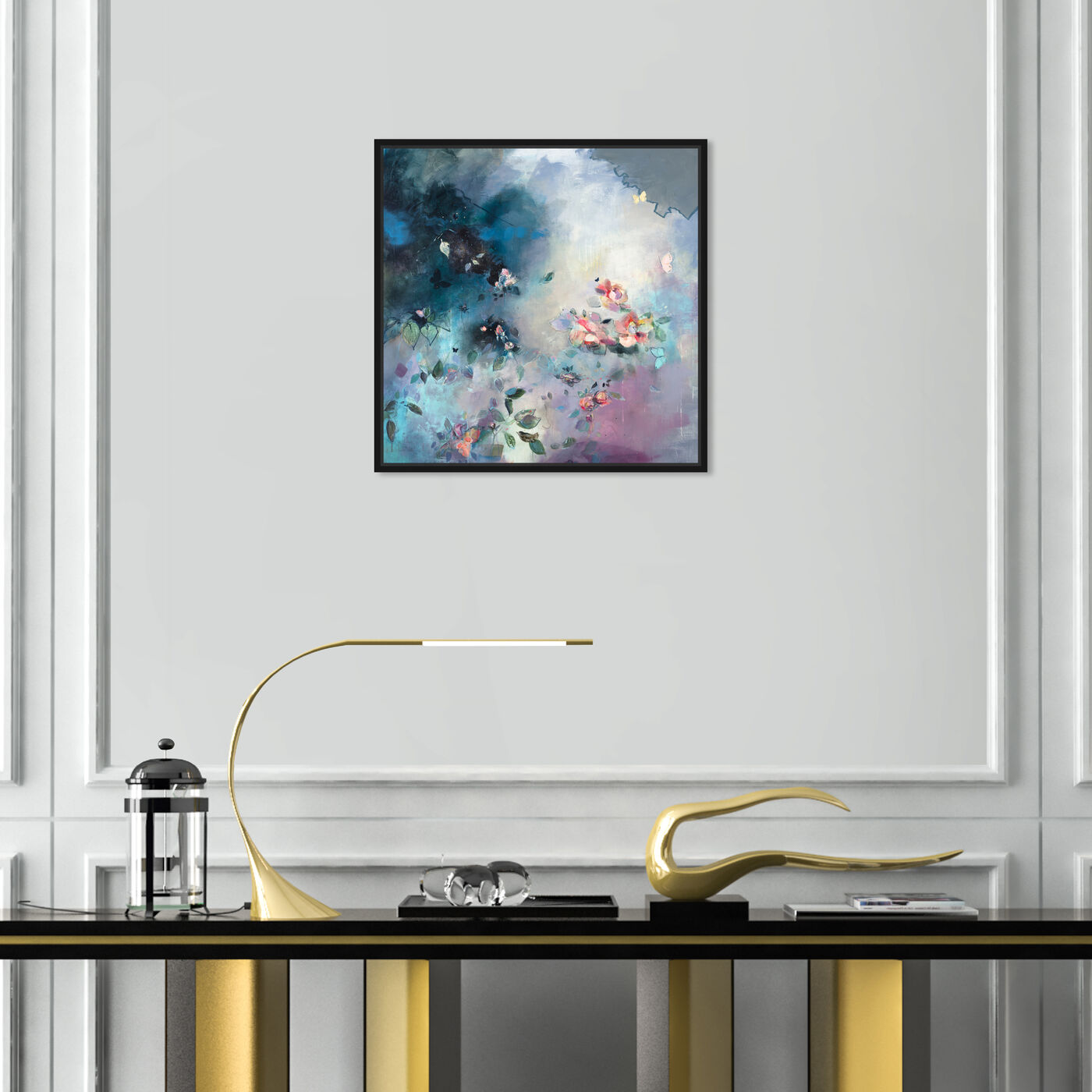 Hanging view of Michaela Nessim - Call The Angels featuring abstract and paint art.