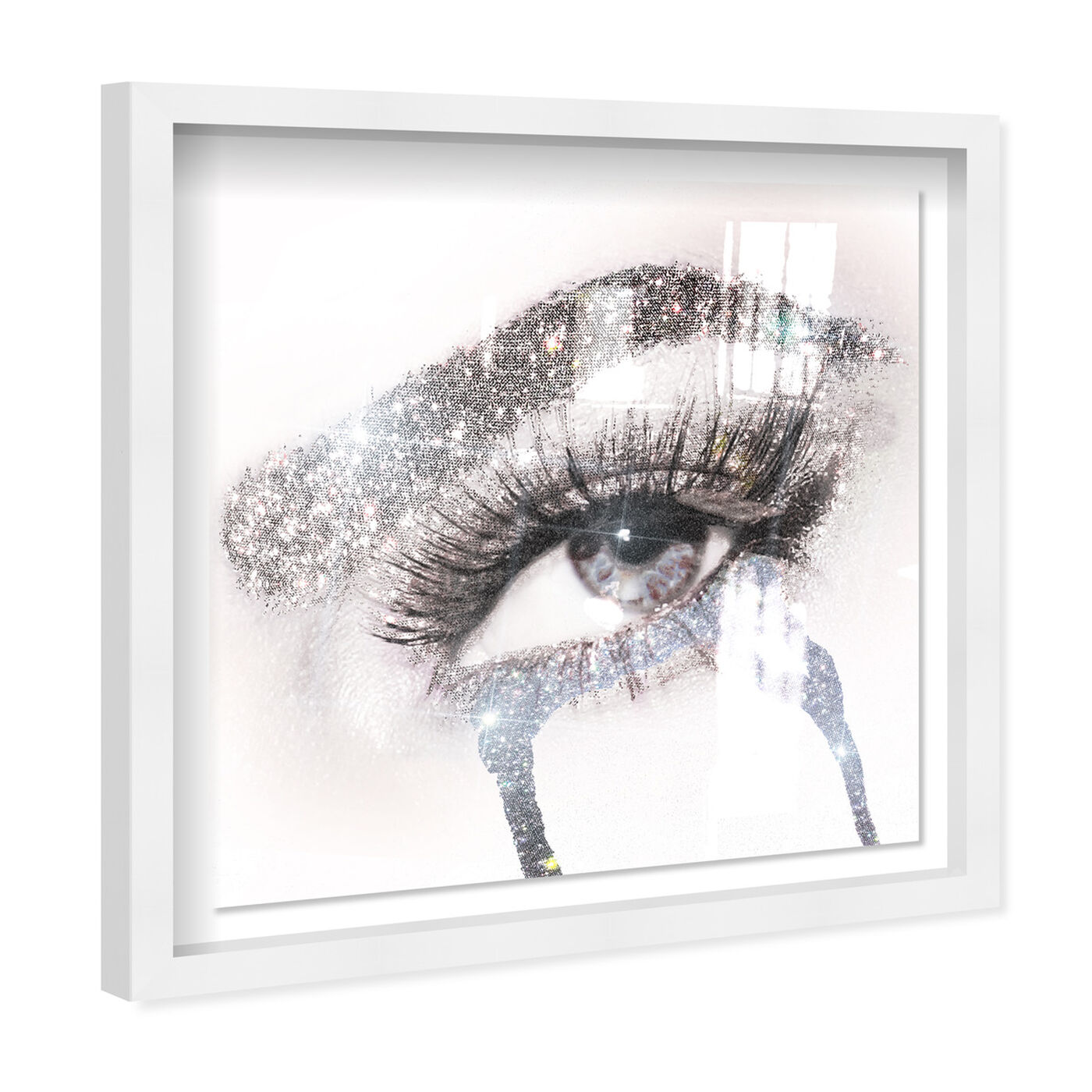 Angled view of Eyes and Rhinestones II featuring fashion and glam and makeup art.