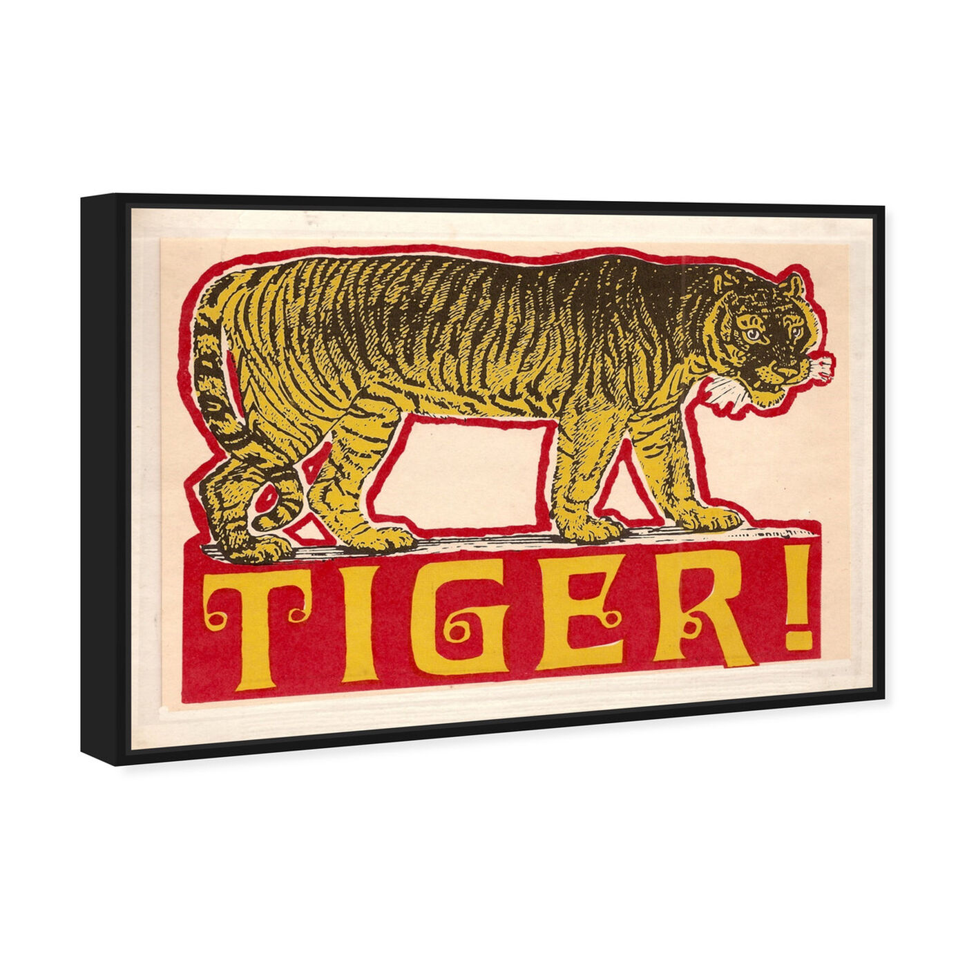 Angled view of Indian Tiger featuring advertising and posters art.