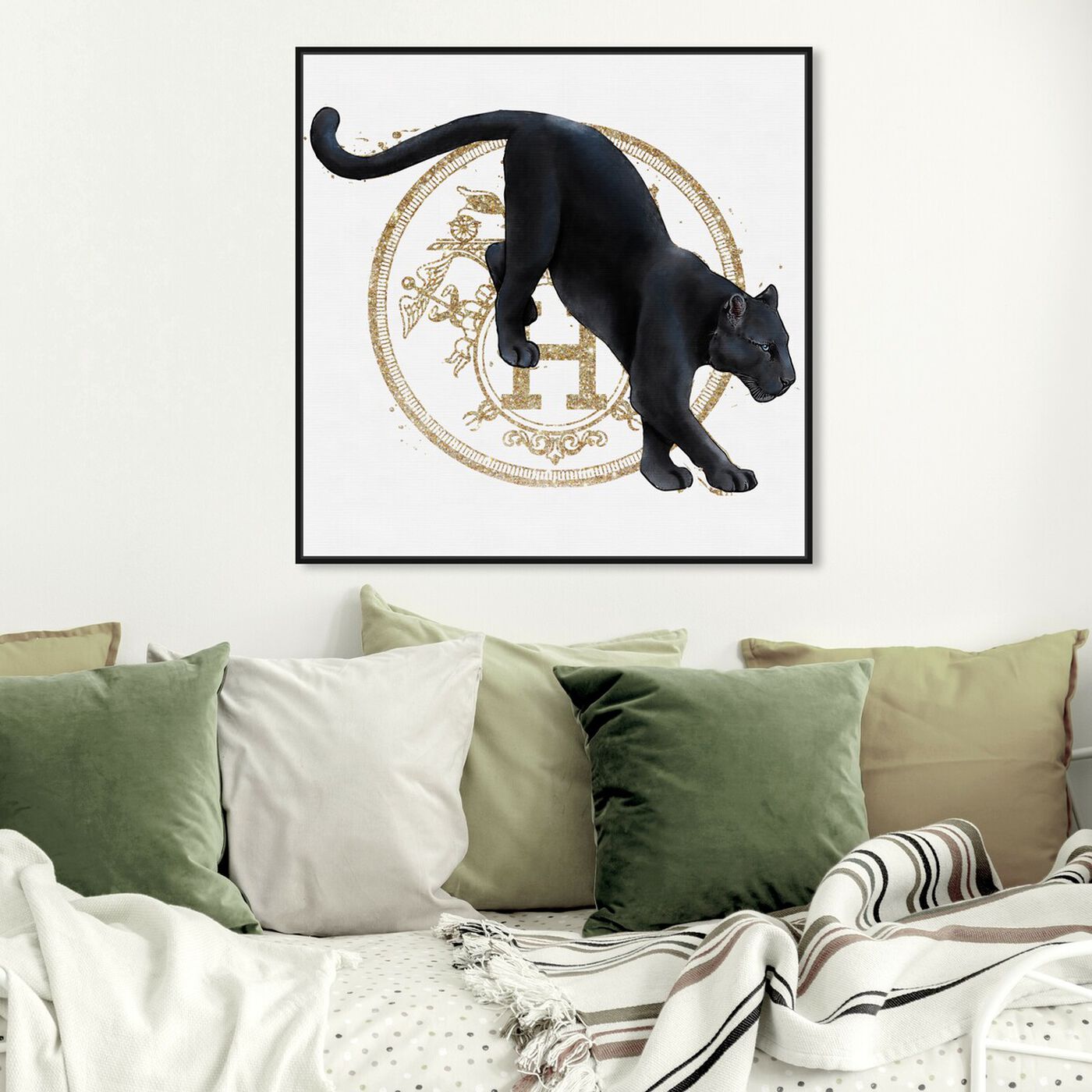 Hanging view of French Panther Pounce featuring fashion and glam and lifestyle art.