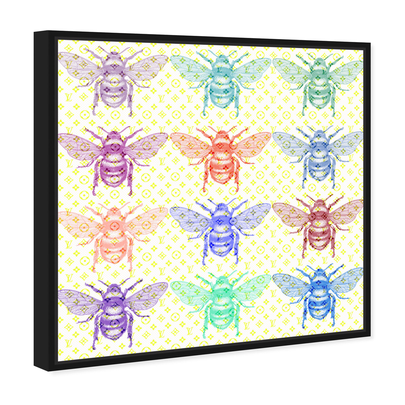 Angled view of A Dozen Bees featuring fashion and glam and wings art.