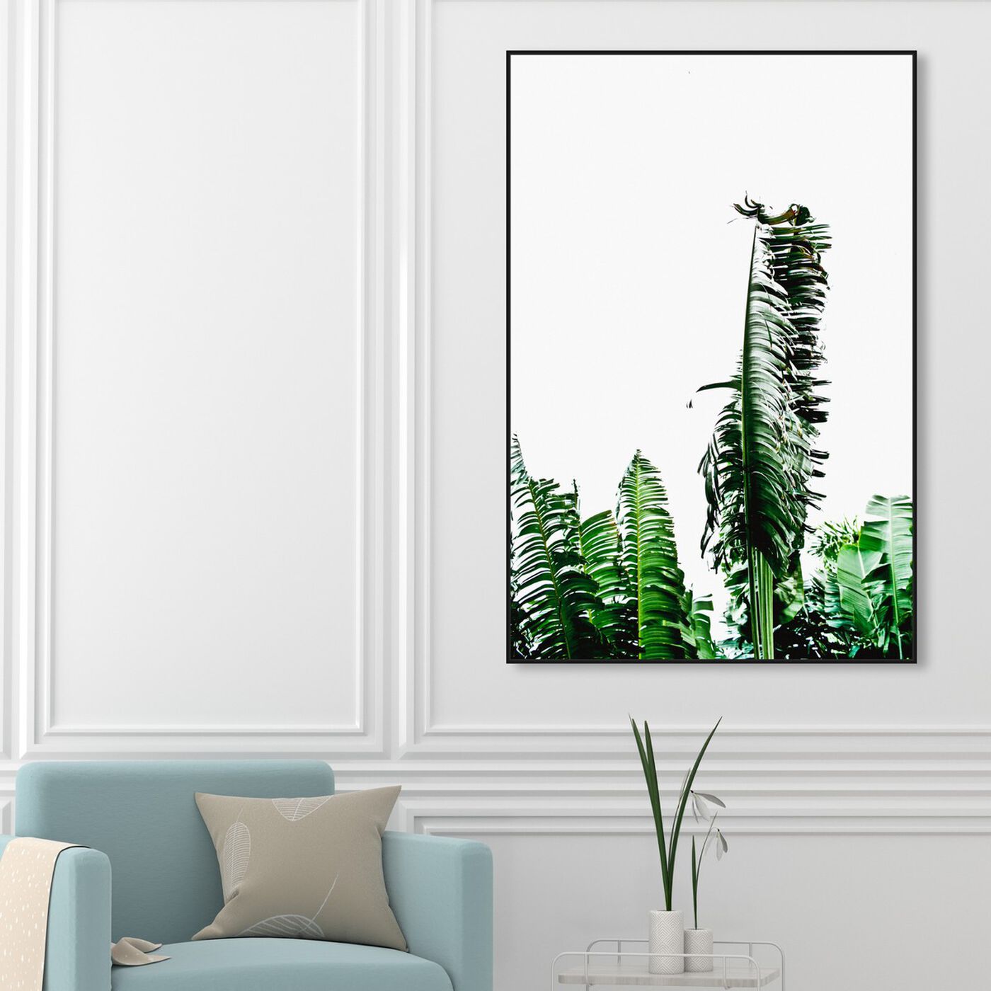 Hanging view of Beverly Hills Palm Leaves by Cassandra Eldridge I featuring floral and botanical and botanicals art.