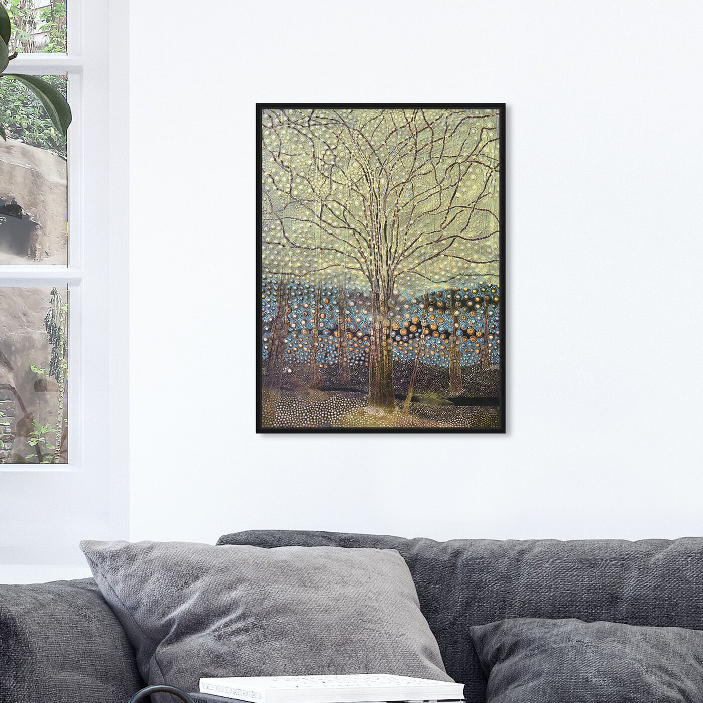 Hanging view of Enriqueta Ahrensburg - Arbol del conocimiento featuring nature and landscape and forest landscapes art.