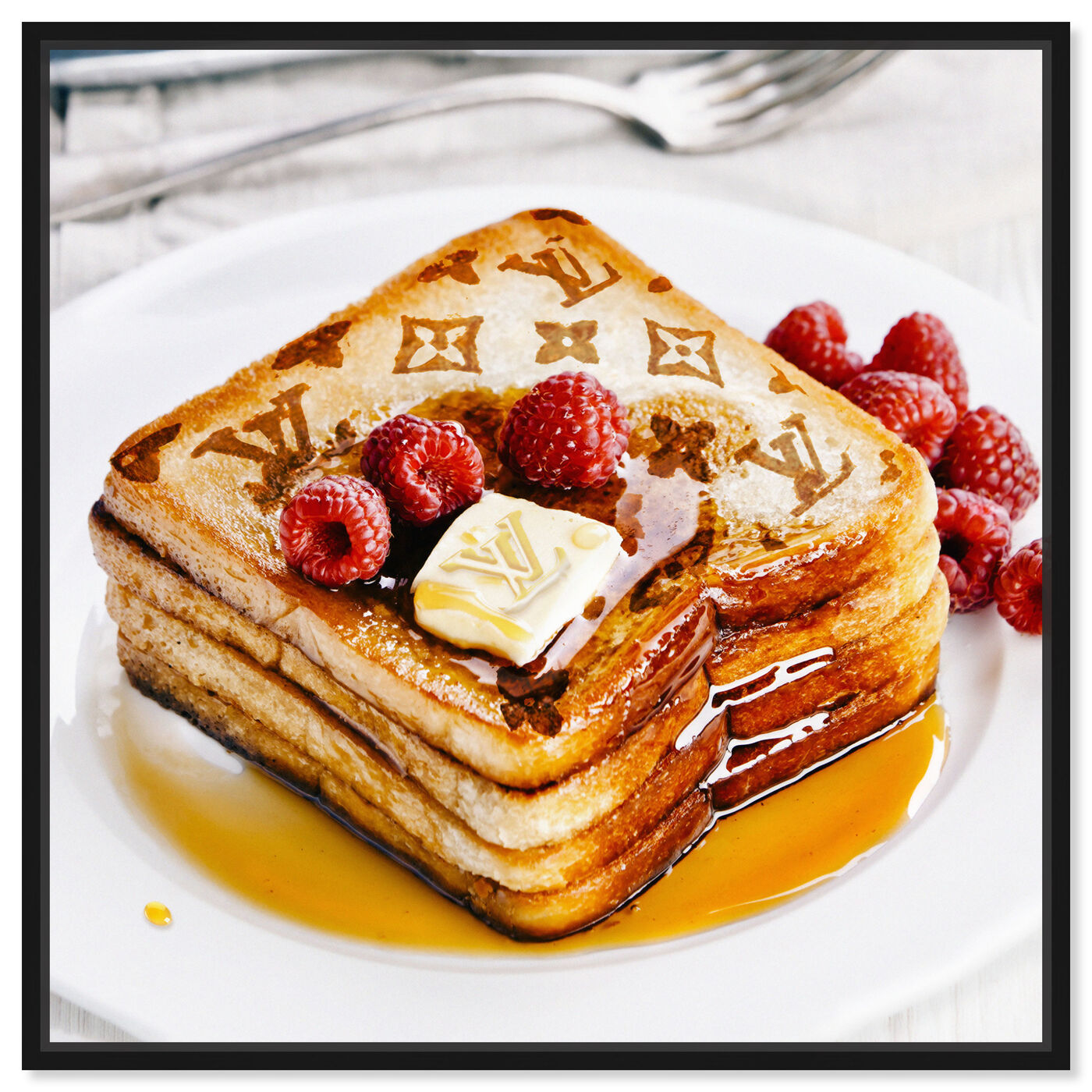 Front view of Le French Toast featuring food and cuisine and pastry art.