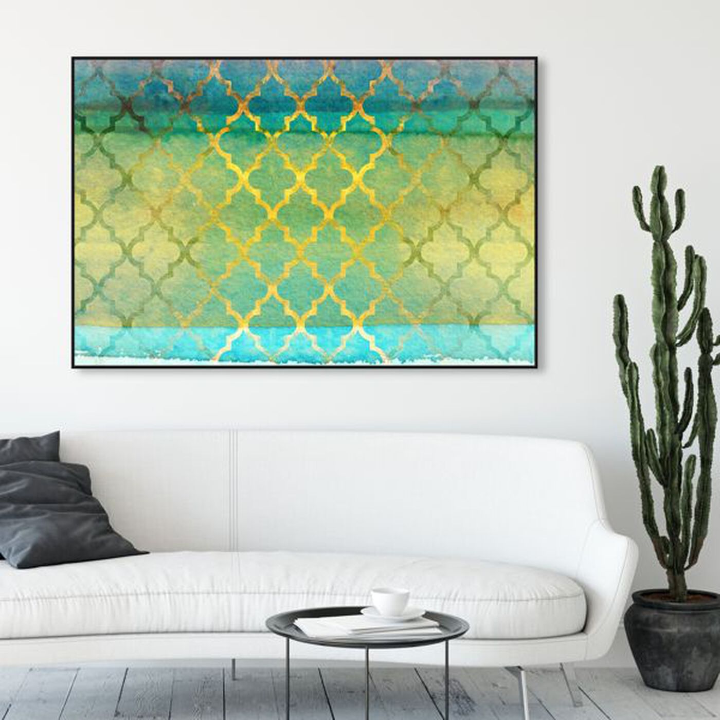 Hanging view of Alakran featuring abstract and patterns art.