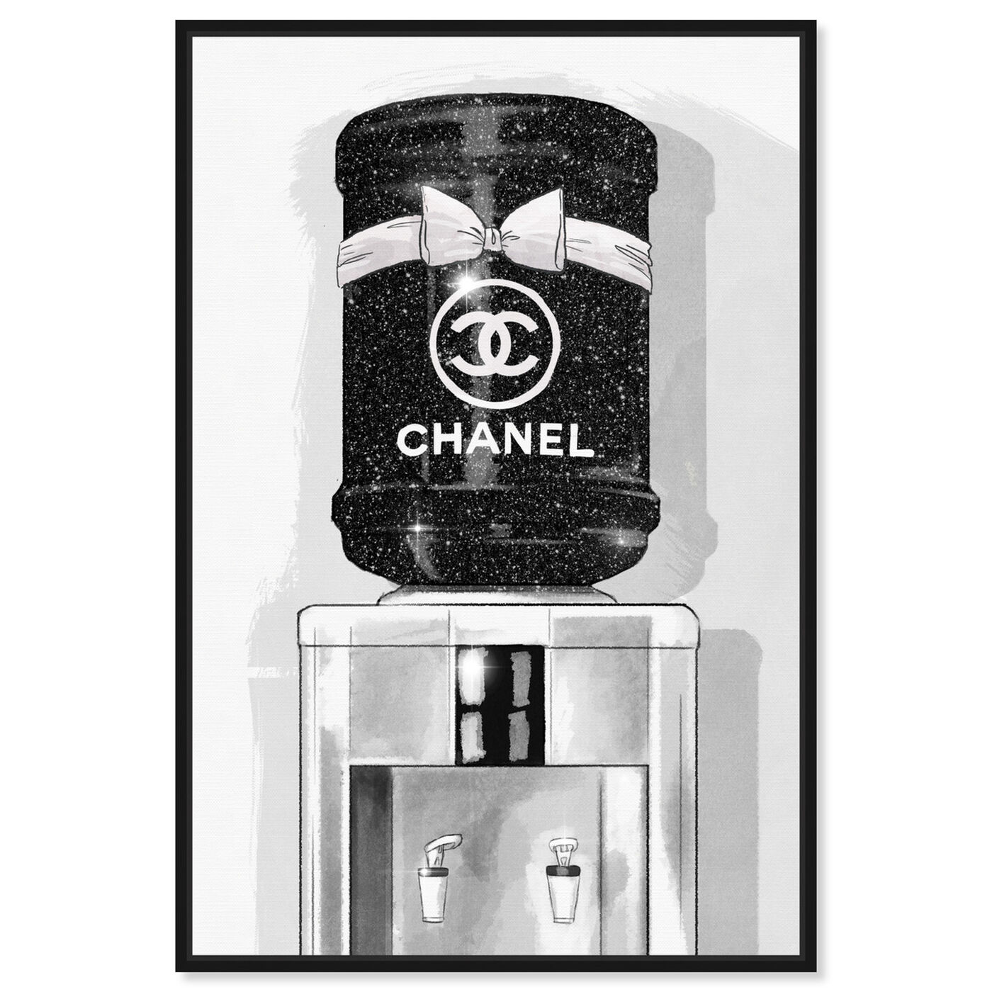Front view of French Luxe Watercooler featuring fashion and glam and fashion art.