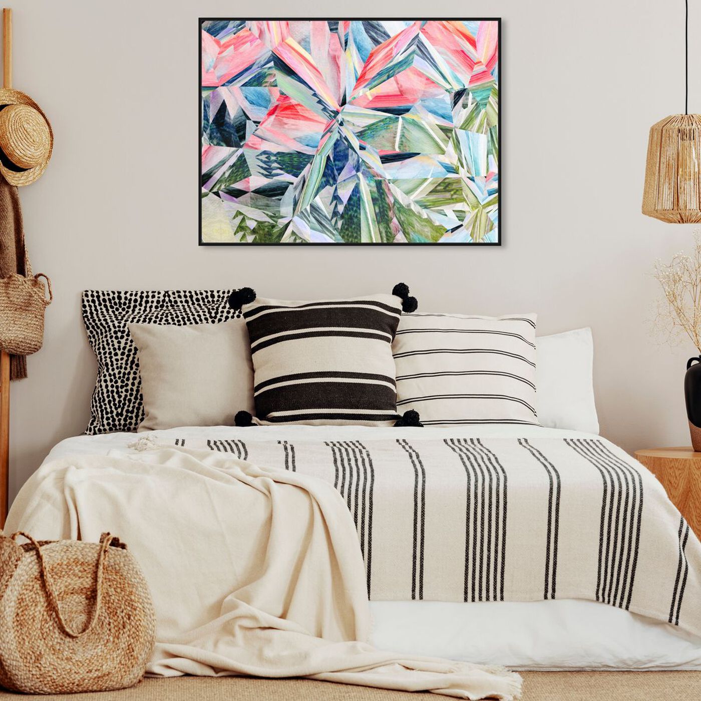 Hanging view of Right Choice featuring abstract and geometric art.