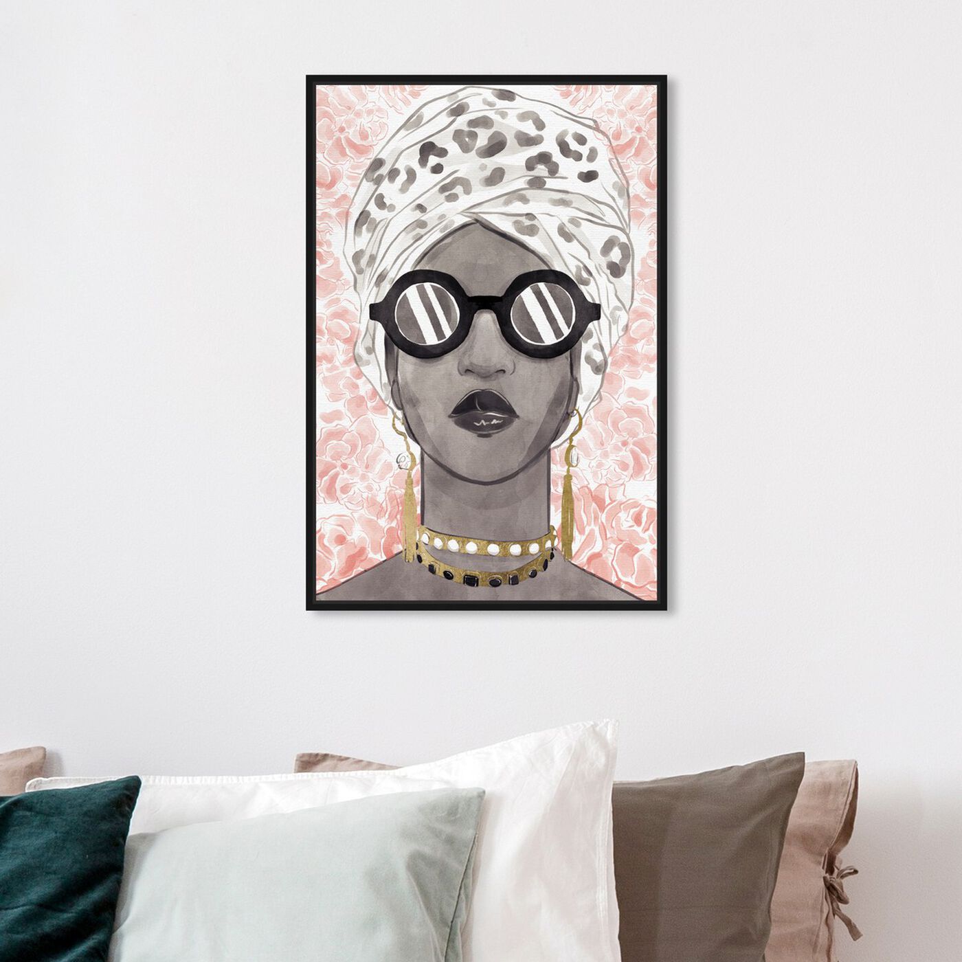 Hanging view of Spots and Shades featuring fashion and glam and accessories art.