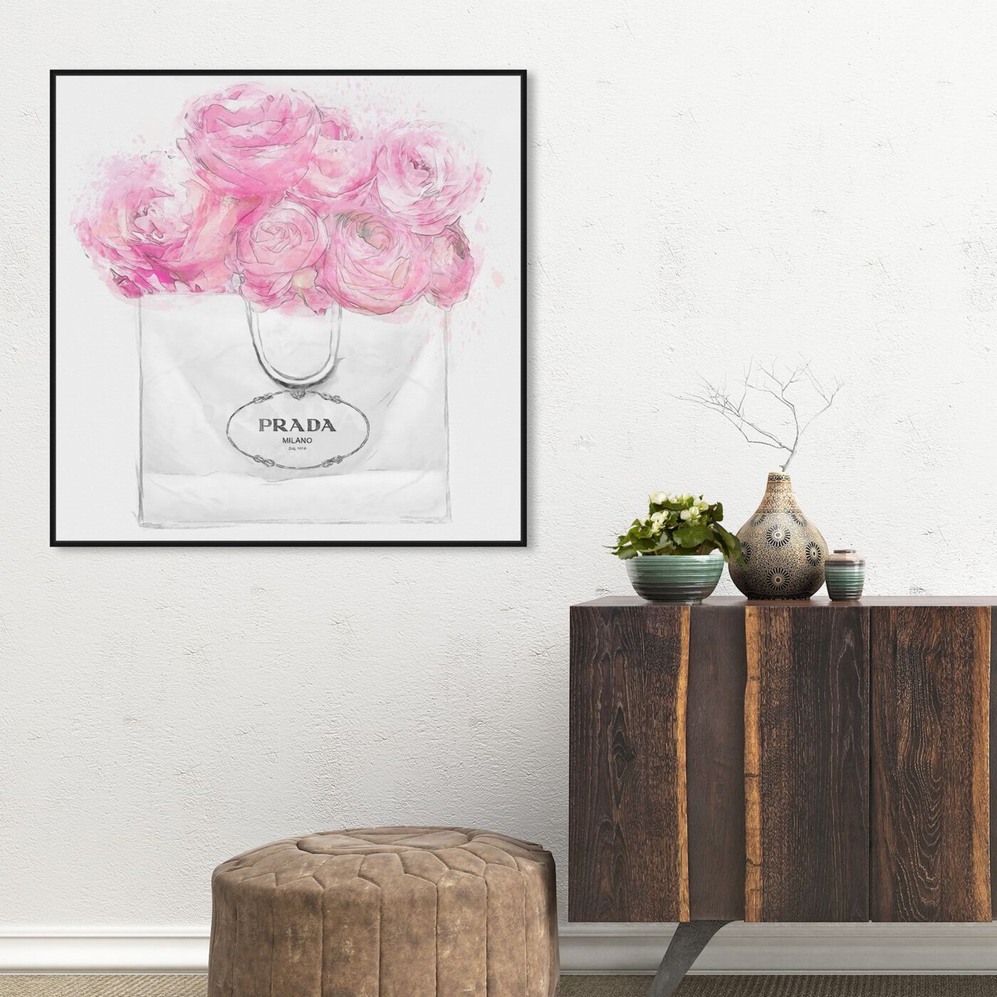 Hanging view of Shopping for Peonies Light featuring fashion and glam and fashion art.
