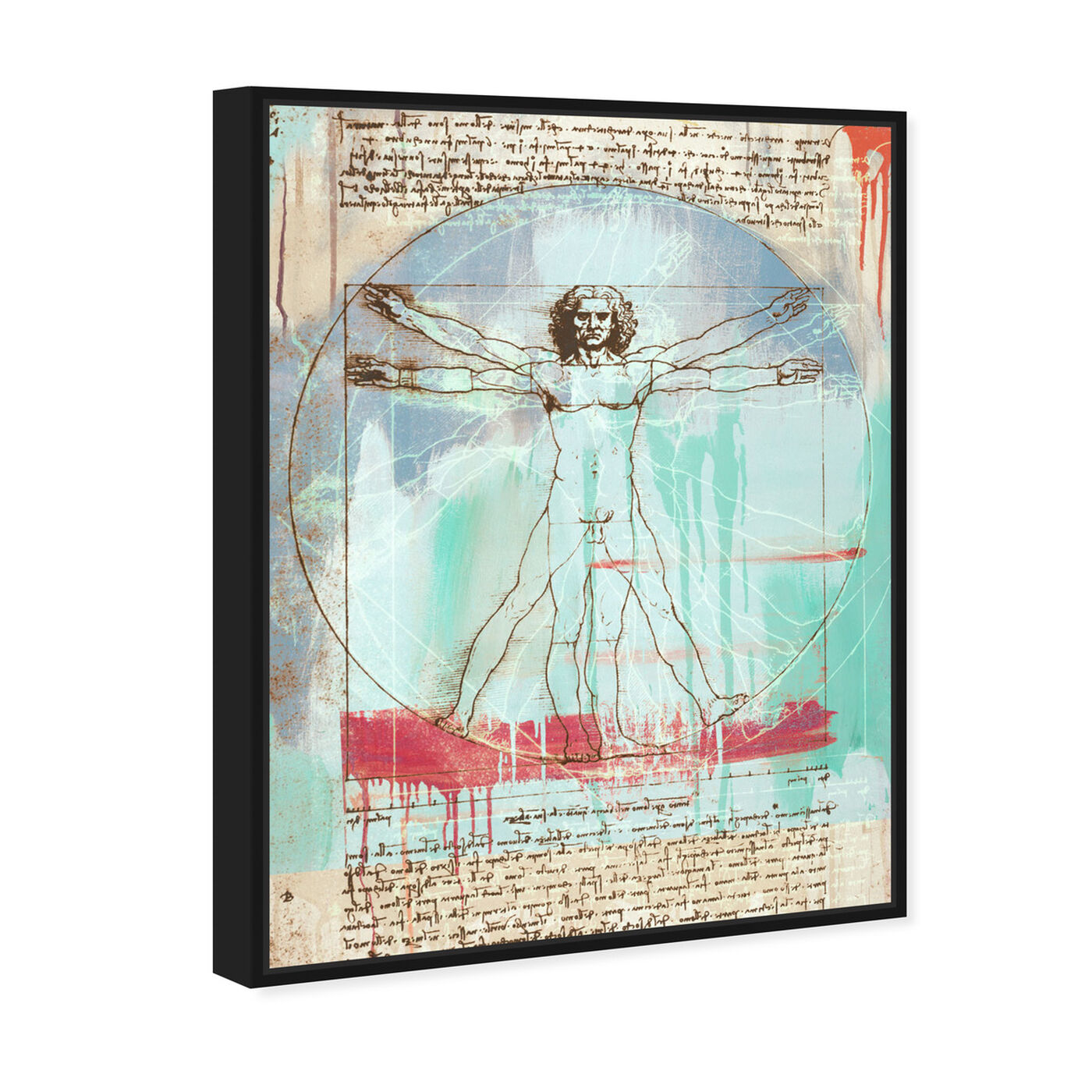 Angled view of Sai - Vitruvian Man 3EH2821 featuring education and office and scientist art.