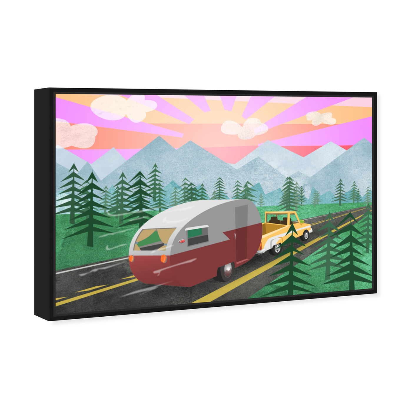 Angled view of Cool Camper featuring entertainment and hobbies and camping art.