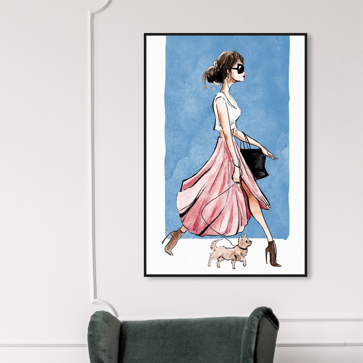Hanging view of Dog Walk Couture featuring fashion and glam and outfits art.
