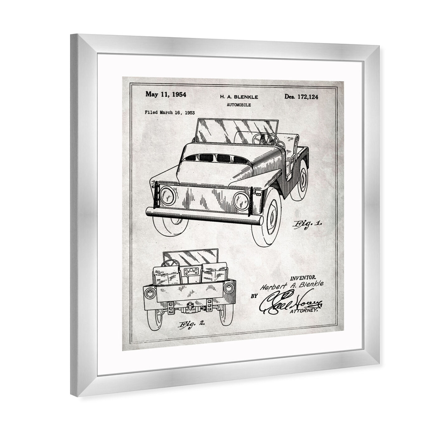 Angled view of Off-Road Vehicle 1954 featuring transportation and off-road vehicles art.