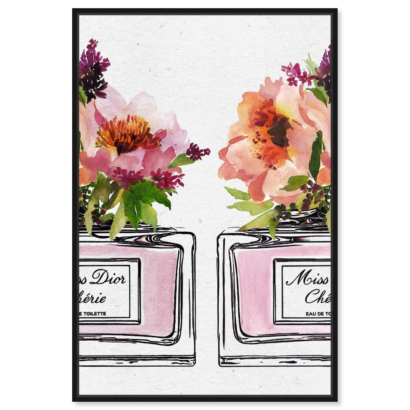Front view of Floral Delight I featuring fashion and glam and perfumes art.