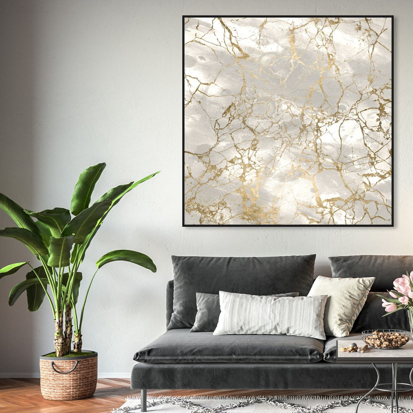 Hanging view of C Marble featuring abstract and crystals art.